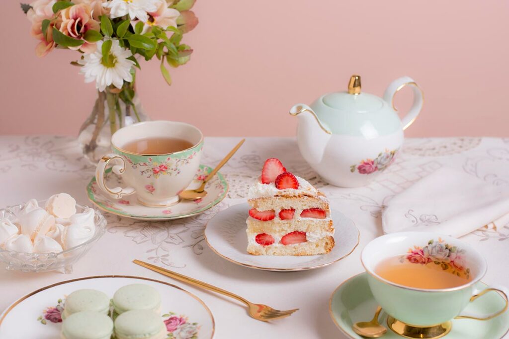 elegant tea party arrangement